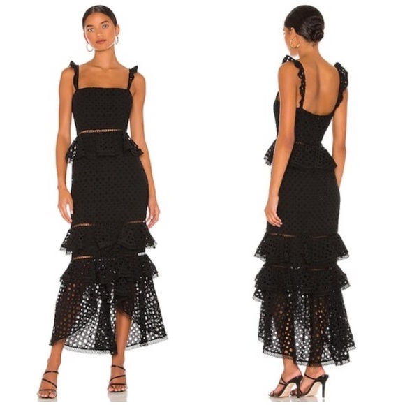 black gold floral dress NicoBlu Valentina Halterneck Long Silk Dress in Black and Gold Floral Toile 14 main image 0